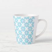 Latte Mug Motif bleu (Droite)