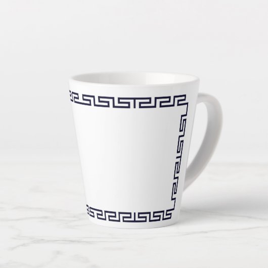 Latte mug "Mykonos" (Angle droit)