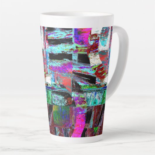 Latte Mug – Neon Pulse (Angle droit)