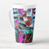 Latte Mug – Neon Pulse (Angle gauche)