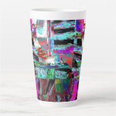 Latte Mug – Neon Pulse (Devant)