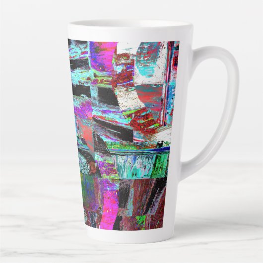 Latte Mug – Neon Pulse (Droite)