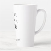 Latte Mug - "Pas Laissé. Non. Juste Libre." (Droite)