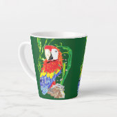 Latte Mug : Perroquet (Angle gauche)