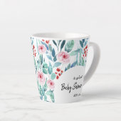 Latte Mug pour baby shower avec design mignon. (Angle droit)