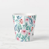 Latte Mug pour baby shower avec design mignon. (Devant)