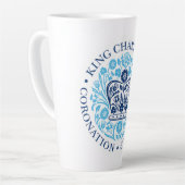 Latte Mug pour le couronnement 2023 - Bleu (Angle gauche)