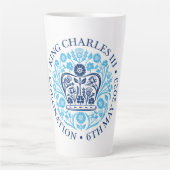 Latte Mug pour le couronnement 2023 - Bleu (Devant)