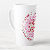 Latte Mug pour le couronnement 2023 - Rouge (Angle gauche)