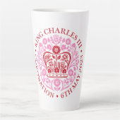 Latte Mug pour le couronnement 2023 - Rouge (Devant)