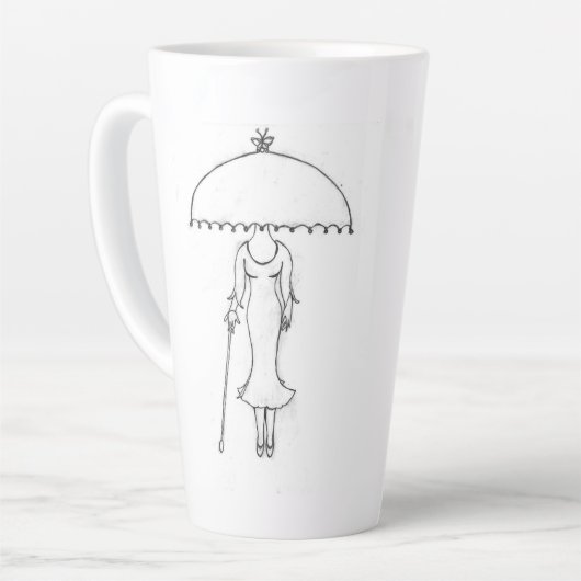 Latte Mug - Qui Portez-Vous ? (Angle gauche)
