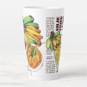 Latte Mug Ramadan Iftar Dish Kolak Banana (Devant)