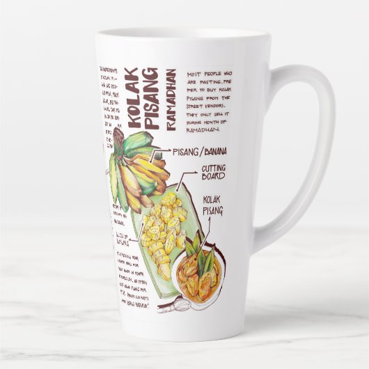 Latte Mug Ramadan Iftar Dish Kolak Banana (Droite)