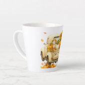 Latte Mug - Remerciez Fall Truck Mug (Angle gauche)