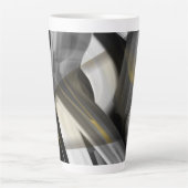 Latte Mug Résumé Tendance Décor intérieur Noir (Devant)