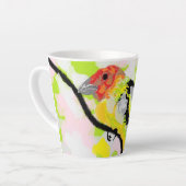 Latte Mug : Tanagers Bird Of Oregon (Angle gauche)