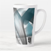 Latte Mug Tendance Abstraite Décor intérieur Océan (Droite)