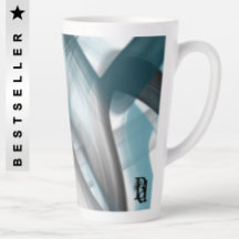 Latte Mug Tendance Abstraite Décor intérieur Océan
