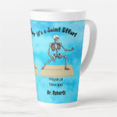 Latte Mug - Thérapie physique "C'est un effort con (Angle droit)