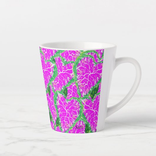 Latte Mug : Tropicle Flower (Droite)