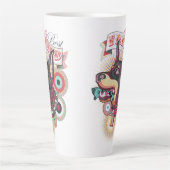 Latte Mug – Urban Loyalty Doberman Pop-Art Design (Devant)