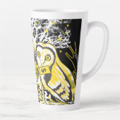 Latte Mug Urban Tree Owl & Wealth Surreal Pop-Art (Droite)