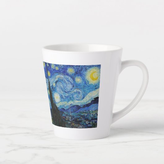LATTE MUG : VINCENT VAN GOGH : NUIT STARRY (Droite)