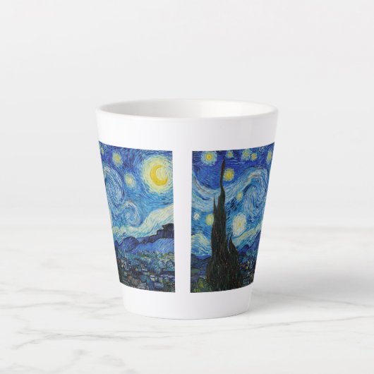 LATTE MUG : VINCENT VAN GOGH : NUIT STARRY (Devant)
