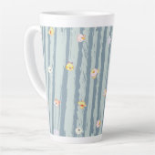 Latte Mug – Whimsy Faces (Angle gauche)