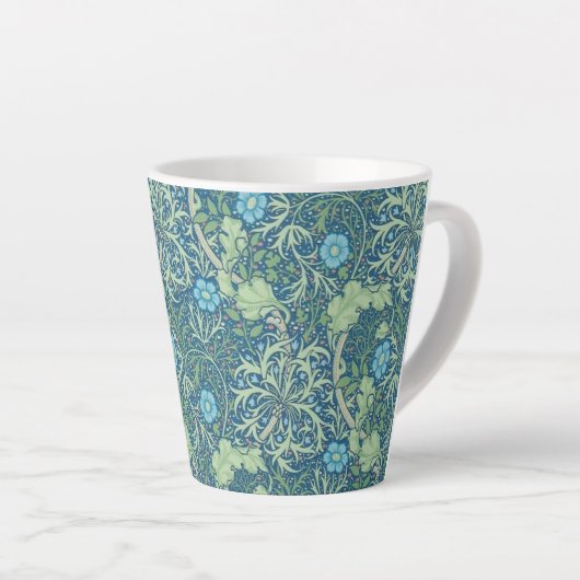 LATTE MUG : WILLIAM MORRIS : CONCEPTION D'ALGUES D (Angle droit)
