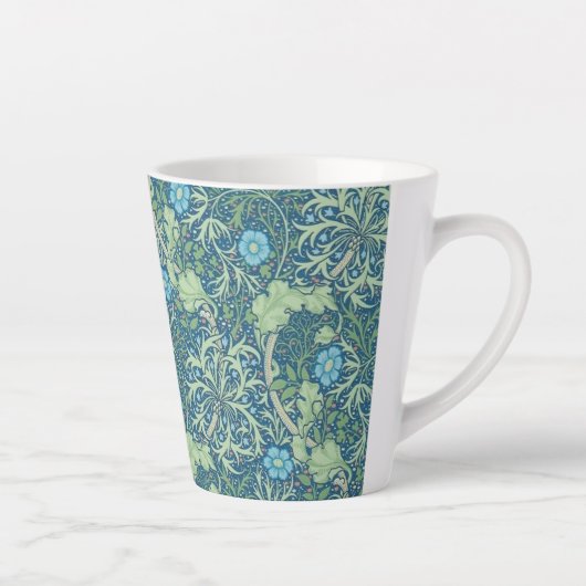 LATTE MUG : WILLIAM MORRIS : CONCEPTION D'ALGUES D (Droite)