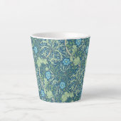 LATTE MUG : WILLIAM MORRIS : CONCEPTION D'ALGUES D (Devant)