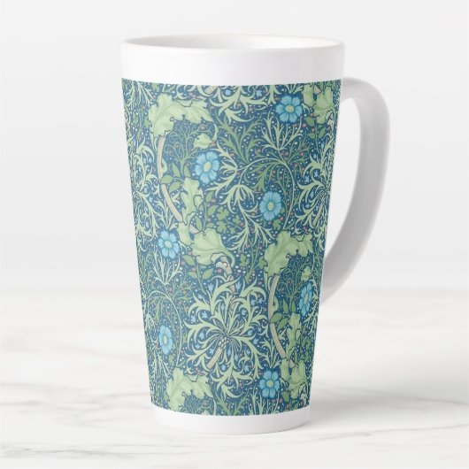 LATTE MUG : WILLIAM MORRIS : CONCEPTION D'ALGUES D (Angle droit)