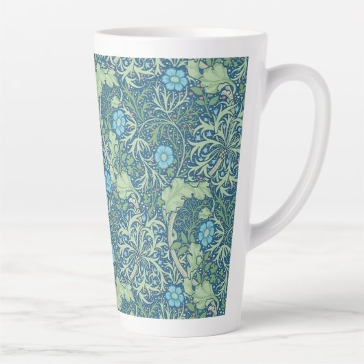 LATTE MUG : WILLIAM MORRIS : CONCEPTION D'ALGUES D (Droite)