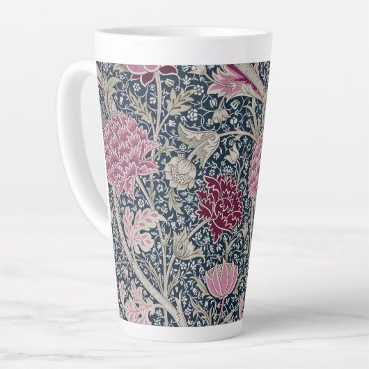 LATTE MUG : WILLIAM MORRIS : CRAY DESIGN (Angle gauche)