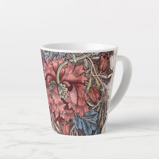 LATTE MUG : WILLIAM MORRIS : HONEYSUCKLE + TULIP (Angle droit)