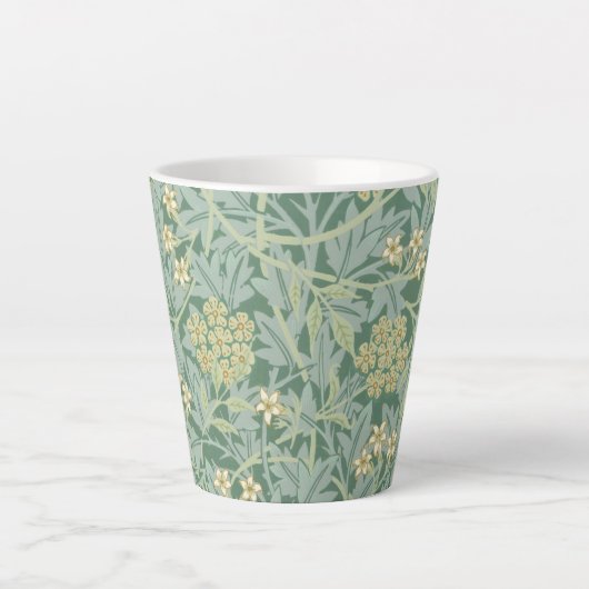 LATTE MUG : WILLIAM MORRIS : JASMINE (Devant)