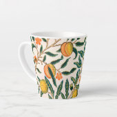 LATTE MUG : WILLIAM MORRIS : POMEGRANATE (Angle gauche)