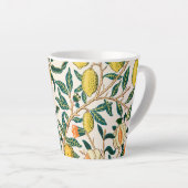 LATTE MUG : WILLIAM MORRIS : POMEGRANATE (Angle droit)