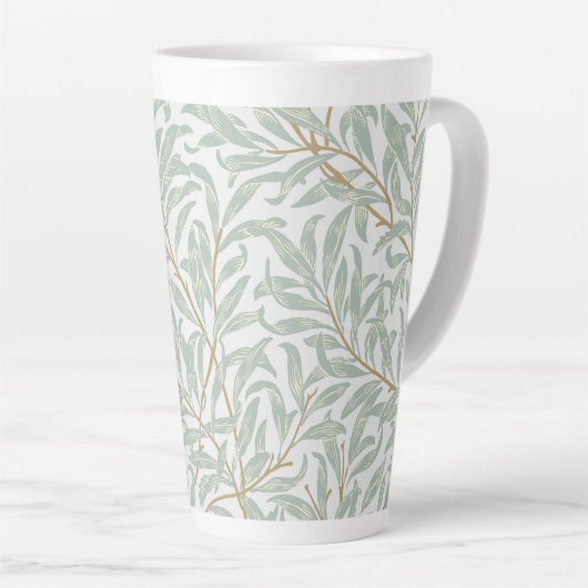 LATTE MUG : WILLIAM MORRIS : WILLOW DESIGN (Angle droit)