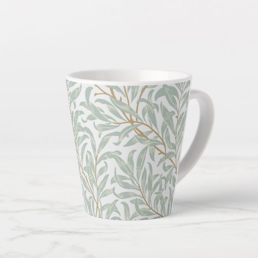 LATTE MUG : WILLIAM MORRIS : WILLOW DESIGN (Angle droit)