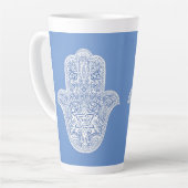 Latte Mugs - Hamsa - Judaïque - Café Mug (Angle gauche)