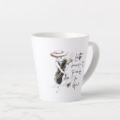 LATTE omdat het te vroeg is voor wijn Mok (Rechterhoek)