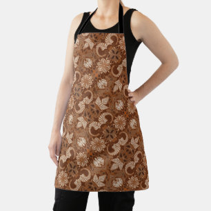 Latte Paisley Apron Schort
