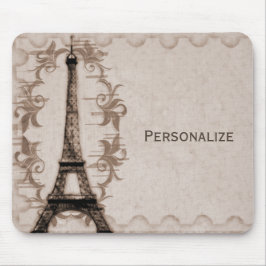 Latte Paris Grunge Mousepad Muismat