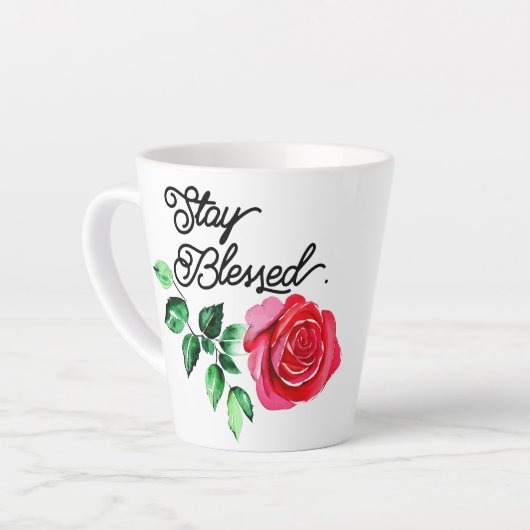 Latte Restez béni comme tasse de café (Angle gauche)