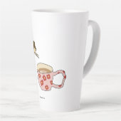 Latte Sauter dans la tasse de café (Angle droit)