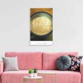 Latte schuimkunst op Canvas Afdruk (Insitu (Woonkamer))