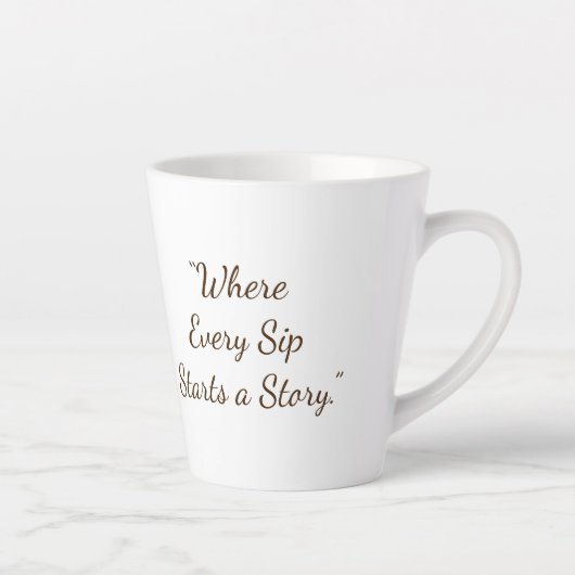 Latte Tasse à café  (Droite)