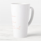 Latte Tasse à café avec citation de chat (Angle droit)